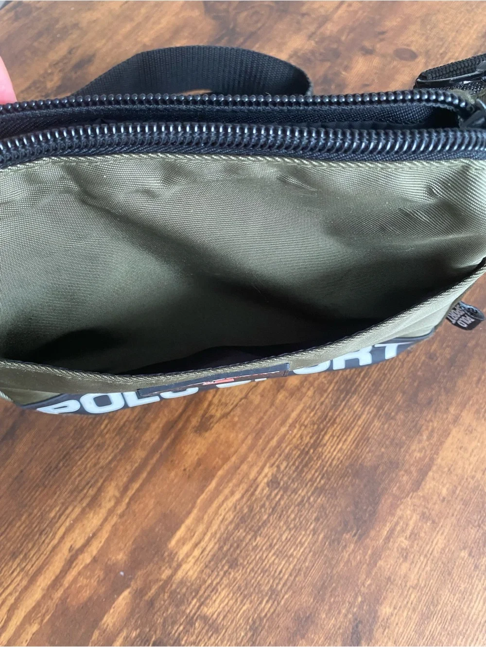 Polo by Ralph Lauren Olive & Black Polo Sport Crossbody Messenger